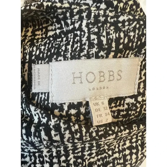 Hobbs London Black Cream Shift Dress size 2. - Picture 6 of 9